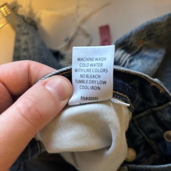 Pistola Womens Cassie Super High Rise Straight Leg‎ Distressed Jeans 30 Denim - Picture 12 of 12